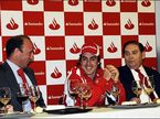 Фернандо Алонсо на пресс-конференции Santander