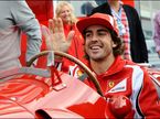 Фернандо Алонсо за рклем Ferrari 375