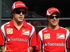 Пилоты Ferrari Фернандо Алонсо и Фелипе Масса