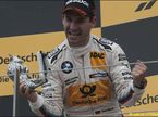 Тимо Глок на подиуме в Шпильберге после гонки DTM