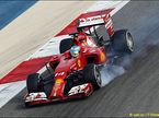 Фернандо АЛонсо за рулём Ferrari F14 T на тестах в Бахрейне
