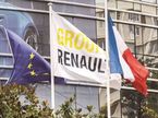 Флаги у парижской штаб-квартиры Renault