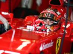 Жюль Бьянки за рулём Ferrari на тестах в Сильверстоуне, 2014 год