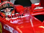 Жюль Бьянки за рулём Ferrari на тестах в Сильверстоуне