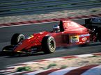 Михаэль Шумахер на тестах за рулём Ferrari 412T2