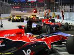Пилоты Virgin Racing на Гран При Сингапура 2010 года