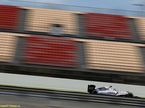 Валттери Боттас за рулём Williams FW37 на тестах в Барселоне