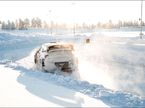 Валттери Боттас на трассе Arctic Lapland Rally, фото из Twitter гонщика