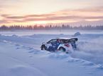 Валттери Боттас за рулём Citroen DS3 WRC во время шейкдауна на трассе Arctic Lapland Rally
