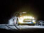 Валттери Боттас за рулём Citroen DS3 WRC на трассе Artcic Rally, фото из Twitter гонщика