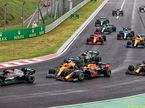Столкновение в первом повороте Гран При Венгрии