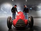 Гонщики Alfa Romeo в миланском Museo Historico, фото пресс-службы Alfa Romeo