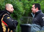 Гоночный директор McLaren Эрик Булье (справа) и руководитель и совладелец Lotus F1 Жерар Лопес