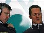Росс Браун и Михаэль Шумахер 