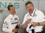 Росс Браун и Михаэль Шумахер