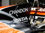Логотип Honda на кожухе двигателя McLaren