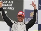 Дженсон Баттон на подиуме Гран При Бахрейна