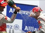 Гонщики McLaren на подиуме Гран При Канады, 2010 год