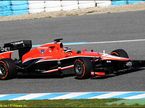Макс Чилтон за рулем Marussia MR02 на тестах в Хересе