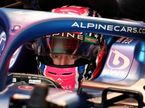 Джек Дуэн в кокпите машины Alpine F1 на тестах в Абу-Даби, фото XPB