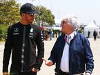 Льюис Хэмилтон и Берни Экклстоун, 2015 год