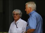 Берни Экклстоун и гоночный директор FIA Чарли Уайтинг