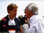 Берни Экклстоун и Себастьян Феттель