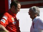 Берни Экклстоун (справа) и Стефано Доменикали, глава команды Ferrari