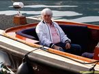 Берни Экклстоун катается на лодке во время Гран При Монако