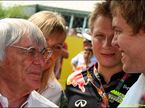 Берни Экклстоун и Себастьян Феттель