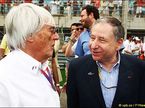 Берни Экклстоун и Жан Тодт, президент FIA