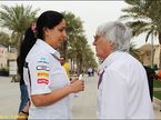 Берни Экклстоун и Мониша Кальтенборн, руководитель команды Sauber