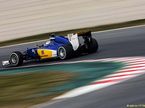 Маркус Эриксон за рулём Sauber C34 на тестах в Барселоне