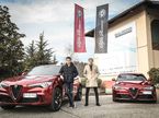 Шарль Леклер и Маркус Эриксон на полигоне Alfa Romeo в Балокко