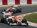 Пилоты Force India Нико Хюлкенберг и Пол ди Реста на Гран При Испании 2012