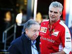 Жан Тодт, президент FIA, и Маурицио Арривабене, руководитель команды Ferrari