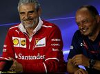 Маурицио Арривабене, руководитель команды Ferrari, и Фредерик Вассёр, руководитель Sauber