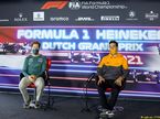 Себастьян Феттель и Даниэль Риккардо на пресс-конференции FIA