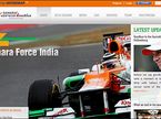 Скриншот официального сайта Force India