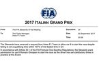 Решение стюардов о допуске Романа Грожана на старт Гран При Италии