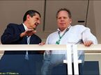 Джин Хаас (справа) и Гюнтер Штайнер (слева), руководитель Haas F1 Team