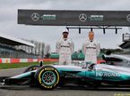 Льюис Хэмилтон и Валттери Боттас на презентации Mercedes