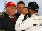 Ники Лауда и Льюис Хэмилтон