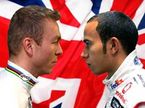 Крис Хой (слева) и Льюис Хэмилтон