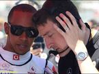 Льюис Хэмилтон и инженер McLaren