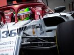 Мик Шумахер за рулём Alfa Romeo на тестах в Бахрейне, апрель 2019 года
