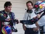Гран При Японии. Марк Уэббер (слева) и Себастьян Феттель