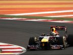 Red Bull RB7 на индийской трассе