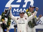 Нико Хюлкенберг на подиуме в Ле-Мане, 2015 год