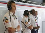 Сергей Сироткин в боксах Sauber в Монце